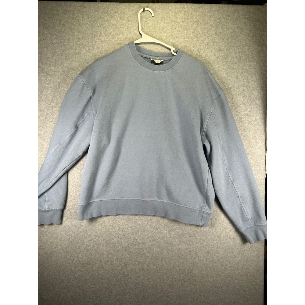 Topshop Womens Crewneck Sweatshirt Dusty Blue Relaxed Fit Pullover 09H60TBLE M